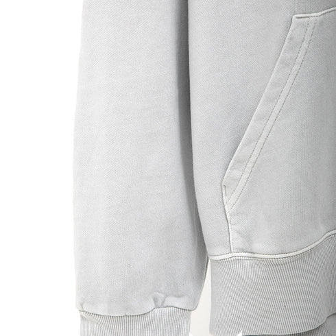 Carhartt WIP Hooded Nelson Sweat Sonic Silver Garment Dyed I029963.1YE.GD.03 Degli Uberti